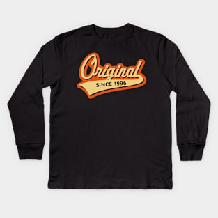 Original Since 1996 (Year Of Birth / Birthday / 3C) Kids Long Sleeve T-Shirt